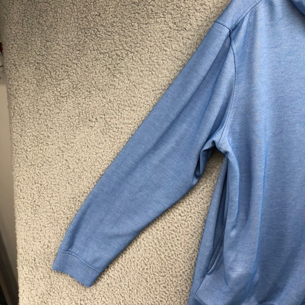 TailorByrd Hoodie Mens Large Adult Blue Modal Blend Long Sleeve Pullover Logo - Picture 3 of 10